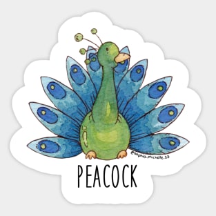 PEA-COCK Sticker